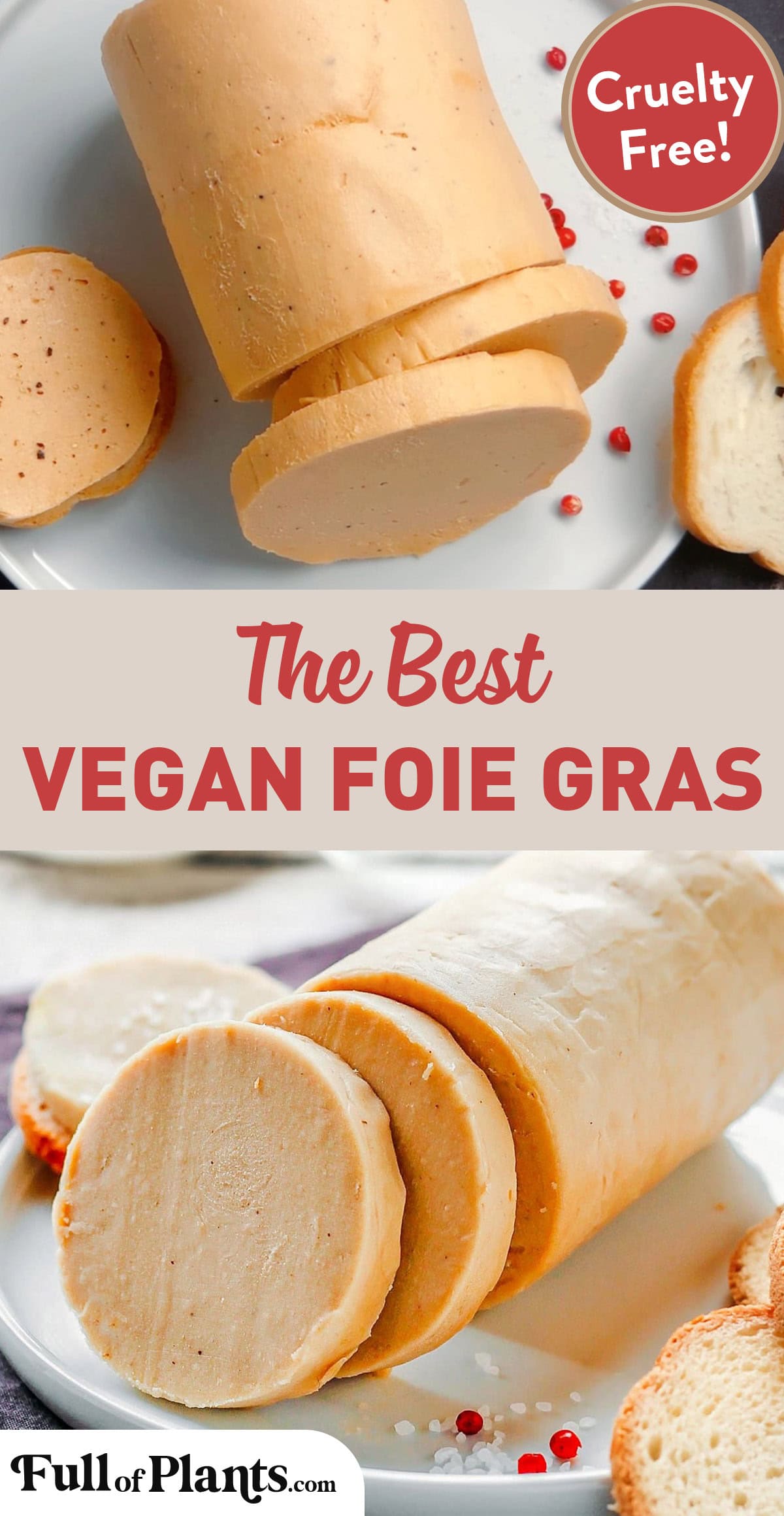 This cruelty-free vegan "foie gras" is SO buttery, creamy, and surprisingly close to the real one! It is prepared from raw cashews and infused with aromatics like miso, nutritional yeast, tahini, and truffle oil. Even meat-eaters are amazed by how good this vegan foie gras tastes!