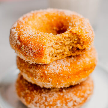 Vegan Cinnamon Sugar Donuts (Gluten-Free) - Full of Plants