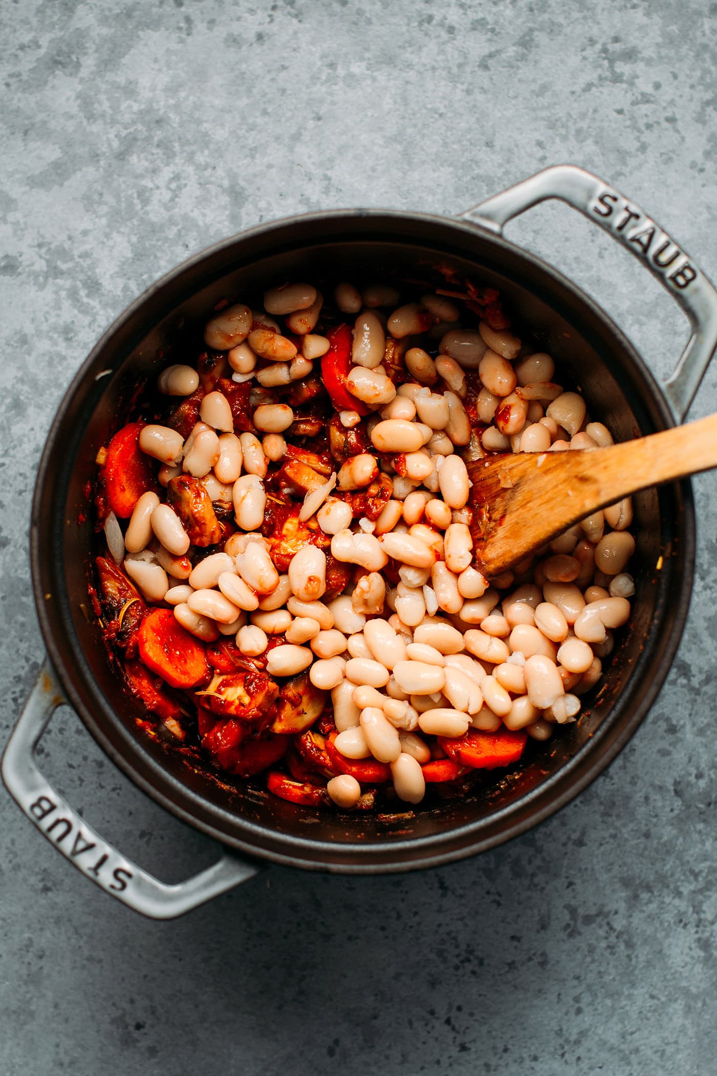 White Bean and Vegan Sausage Stew