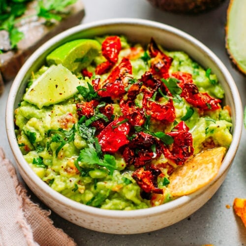 Guacamole with Rosemary Sun-Dried Tomatoes