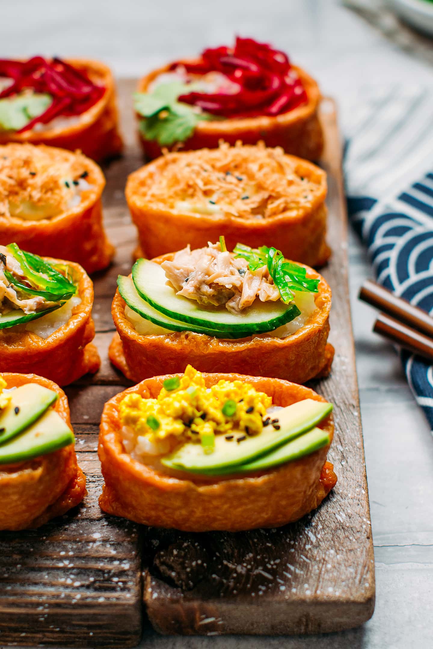 Vegan Inari Sushi Full of Plants