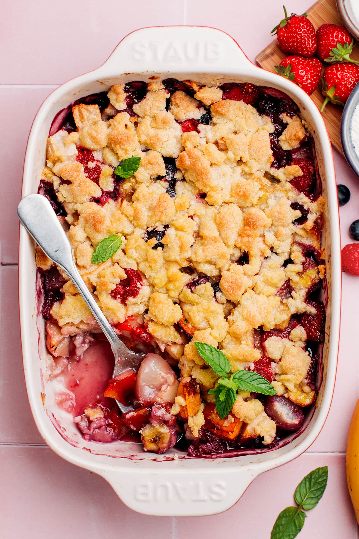 Easy Fruit Crumble - Full of Plants