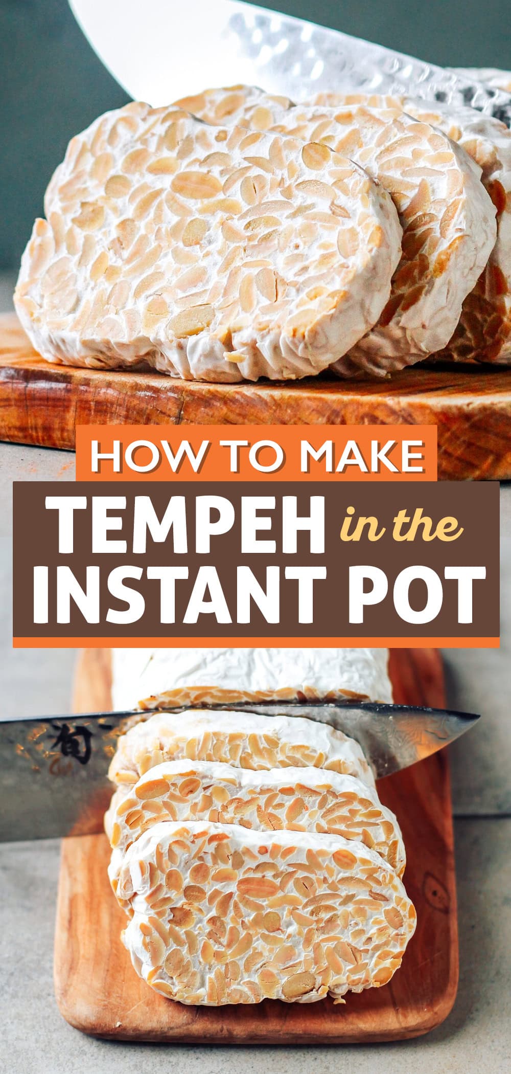 Learn how to make tempeh at home with just 3 ingredients! Homemade tempeh is easy to make and tastes so much better than the store-bought. Follow this step-by-step recipe to make tempeh in the Instant Pot!