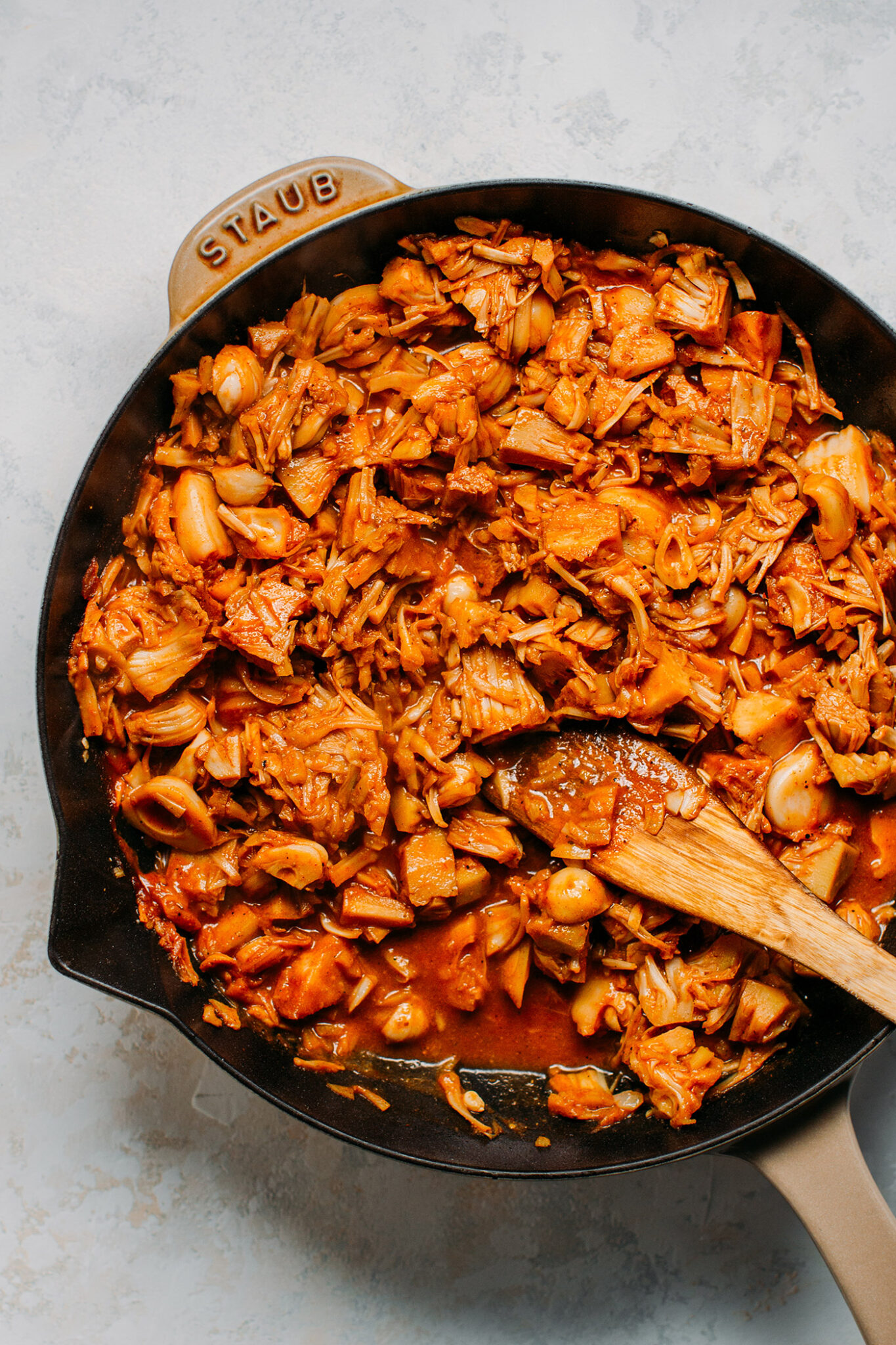 BBQ Pulled Jackfruit Lasagna Full of Plants