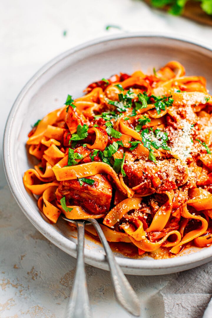 Vegan Ragu Pasta - Full of Plants