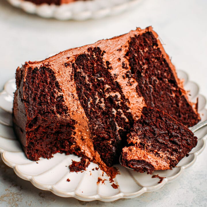 Vegan Chocolate Layer Cake - Full of Plants