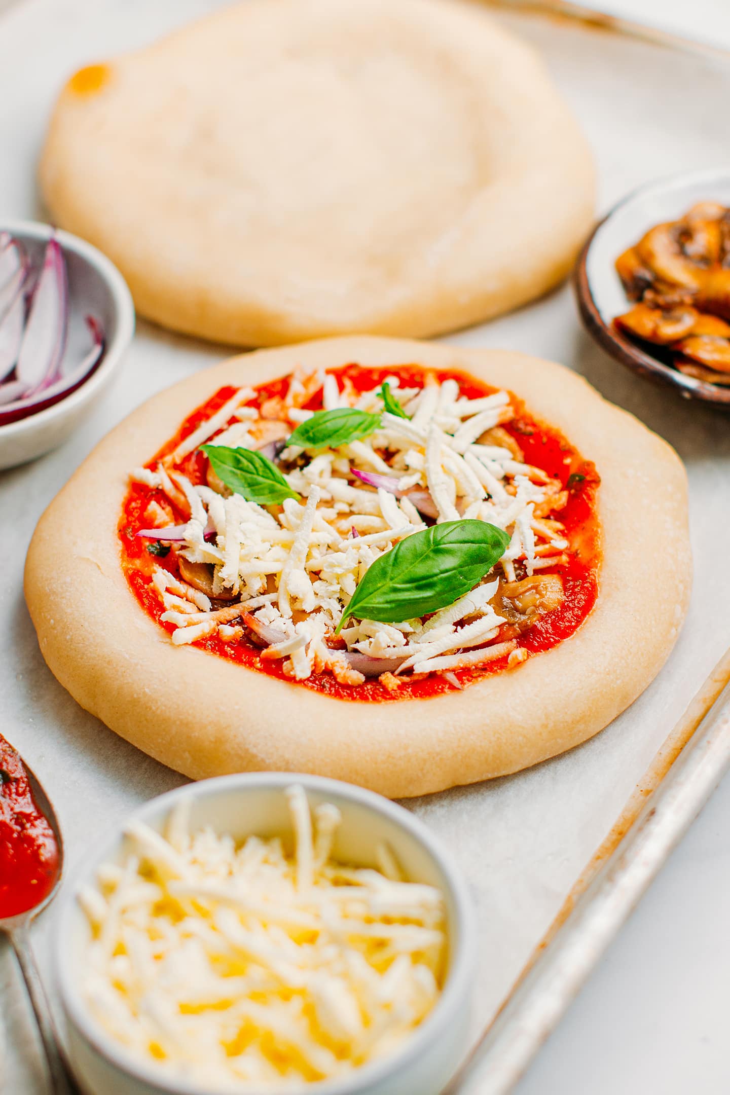 Vegan Freezer-Friendly Mini Pizzas - Full of Plants