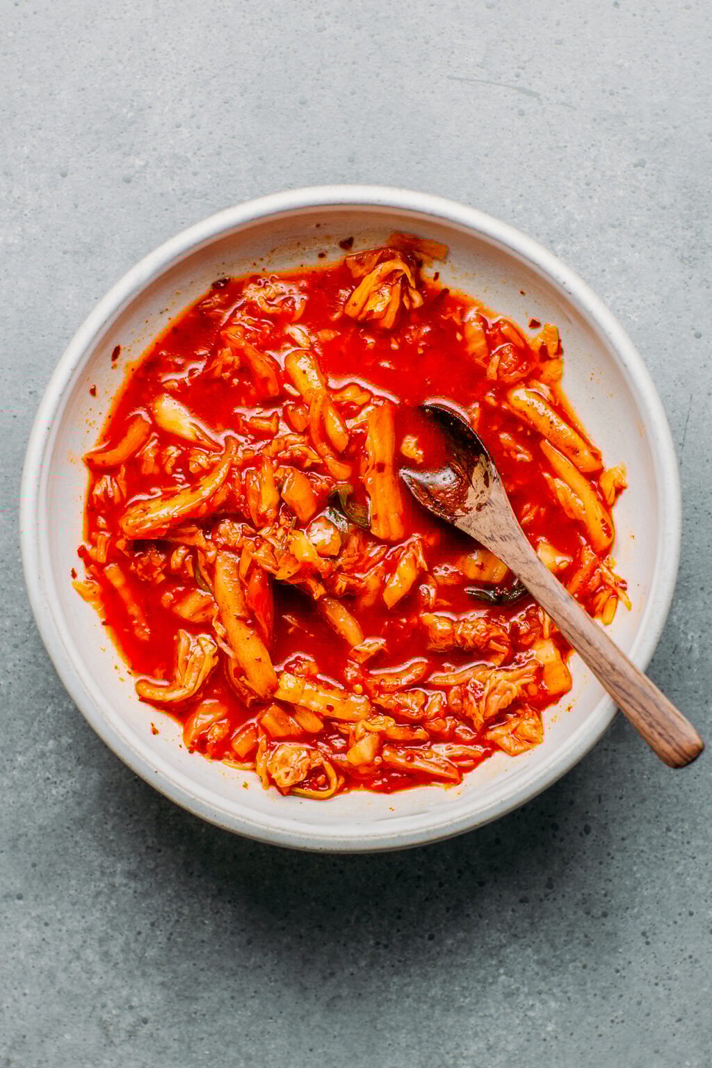 Quick Kimchi Noodles - Full of Plants