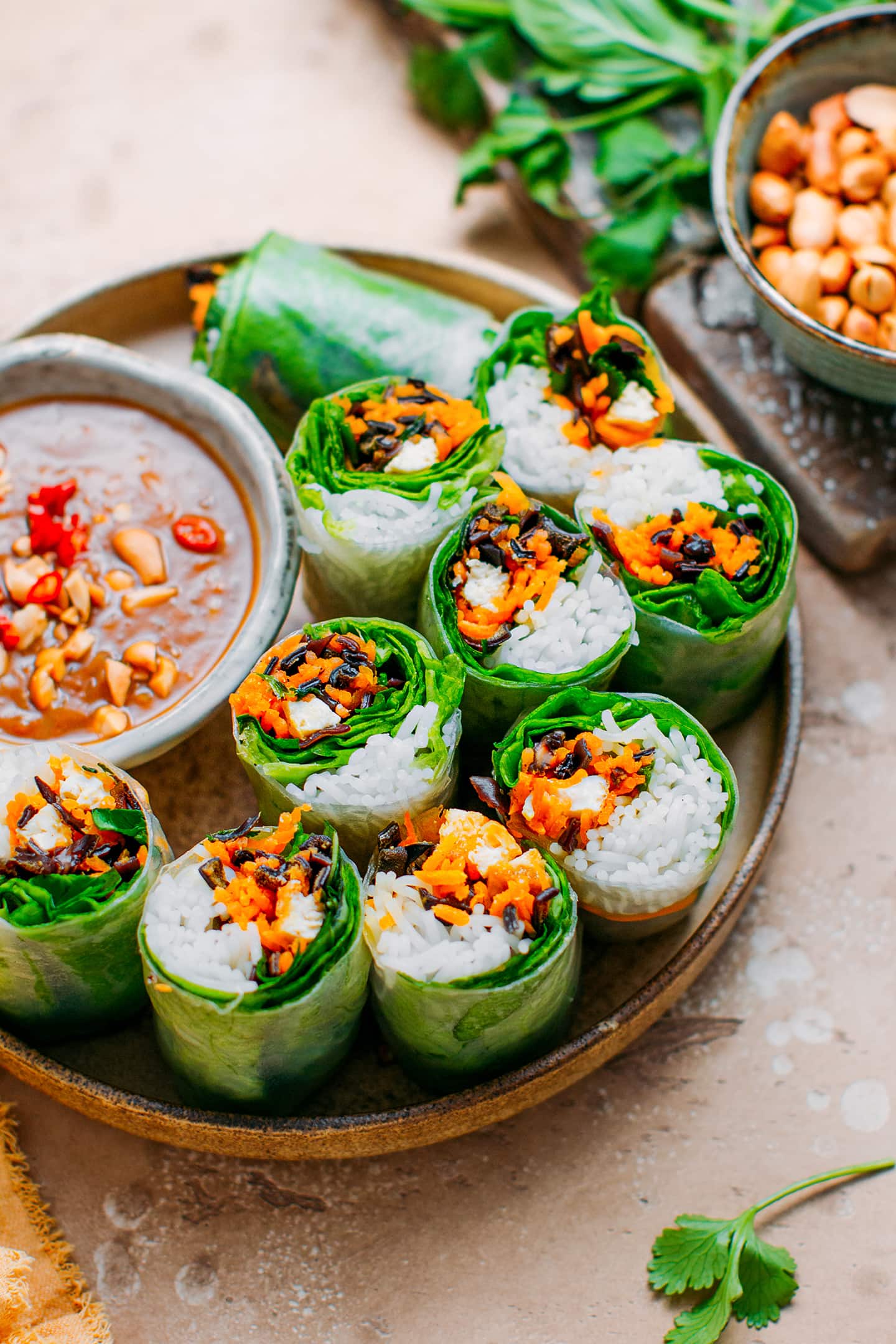 Simple And Easy Homemade Fresh Vietnamese Healthy Spring Rolls