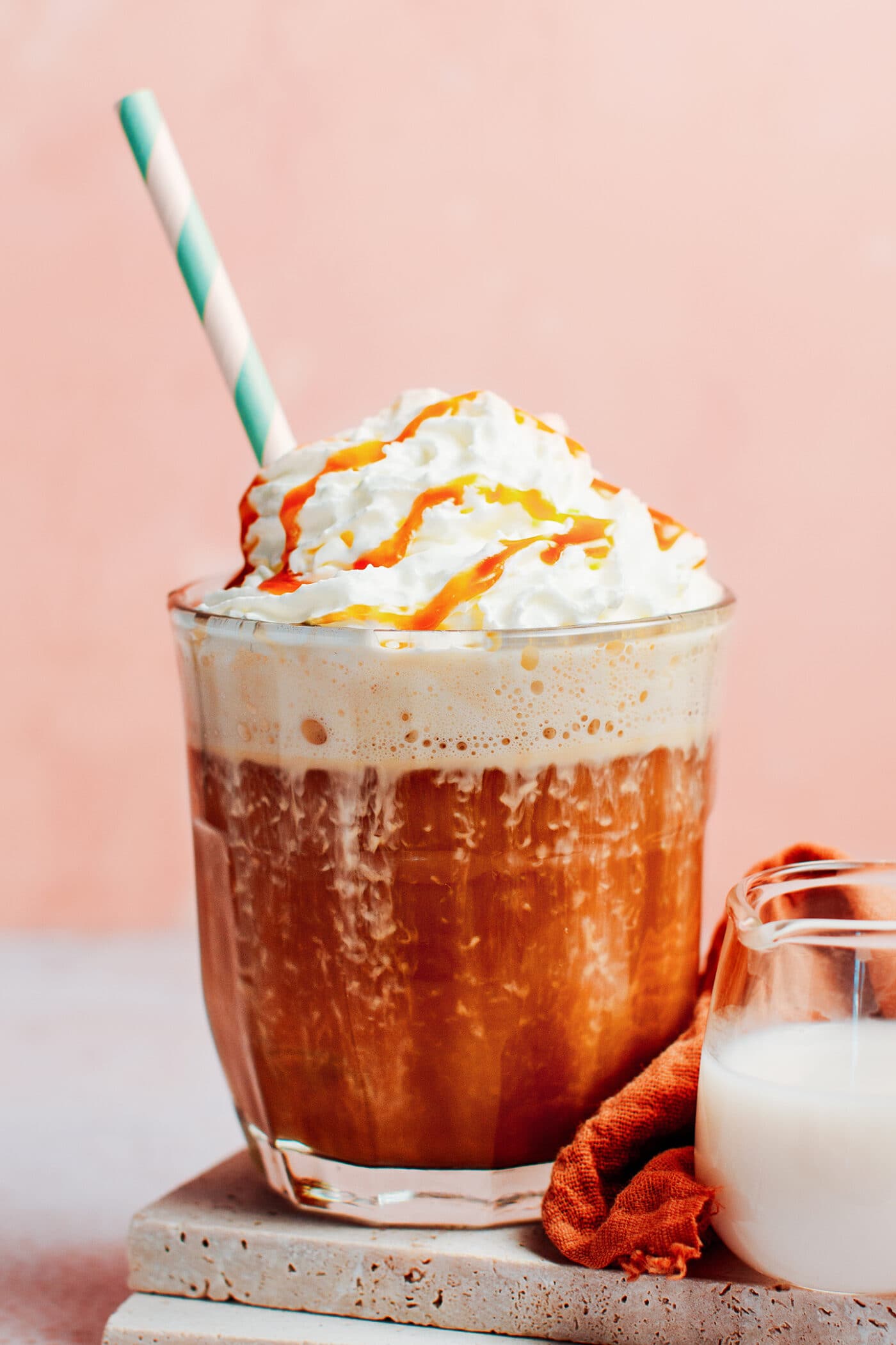 Homemade Caramel Latte Dairy Free Full Of Plants