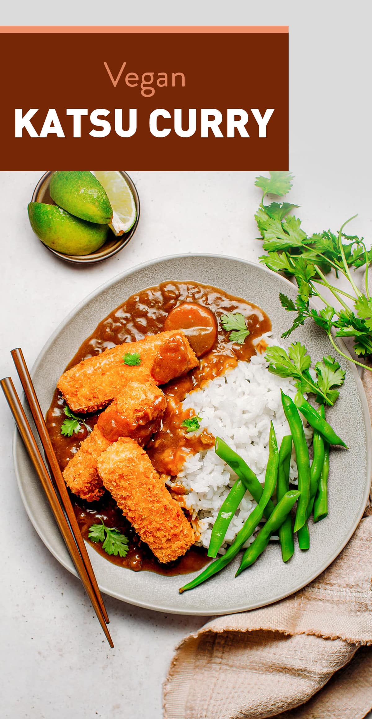 Crispy and meaty katsu tofu served with a rich and creamy curry sauce! This Japanese-inspired dish is plant-based, hearty, and SO flavorful! #katsu #tofu #vegan #plantbased