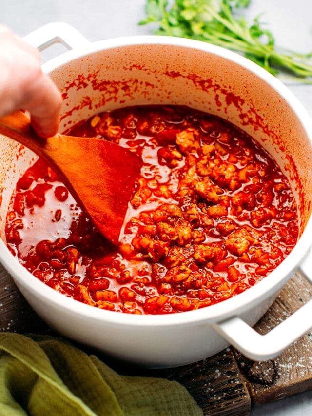 Vegan Tempeh Bolognese