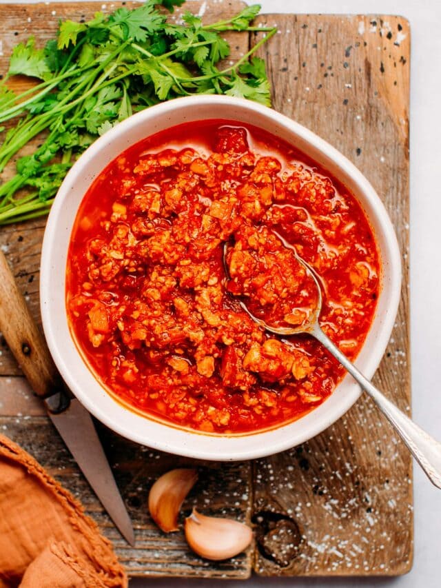 Vegan Tempeh Bolognese Full of Plants