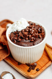 Fudgy Vegan Chocolate Mug Cake - Full of Plants