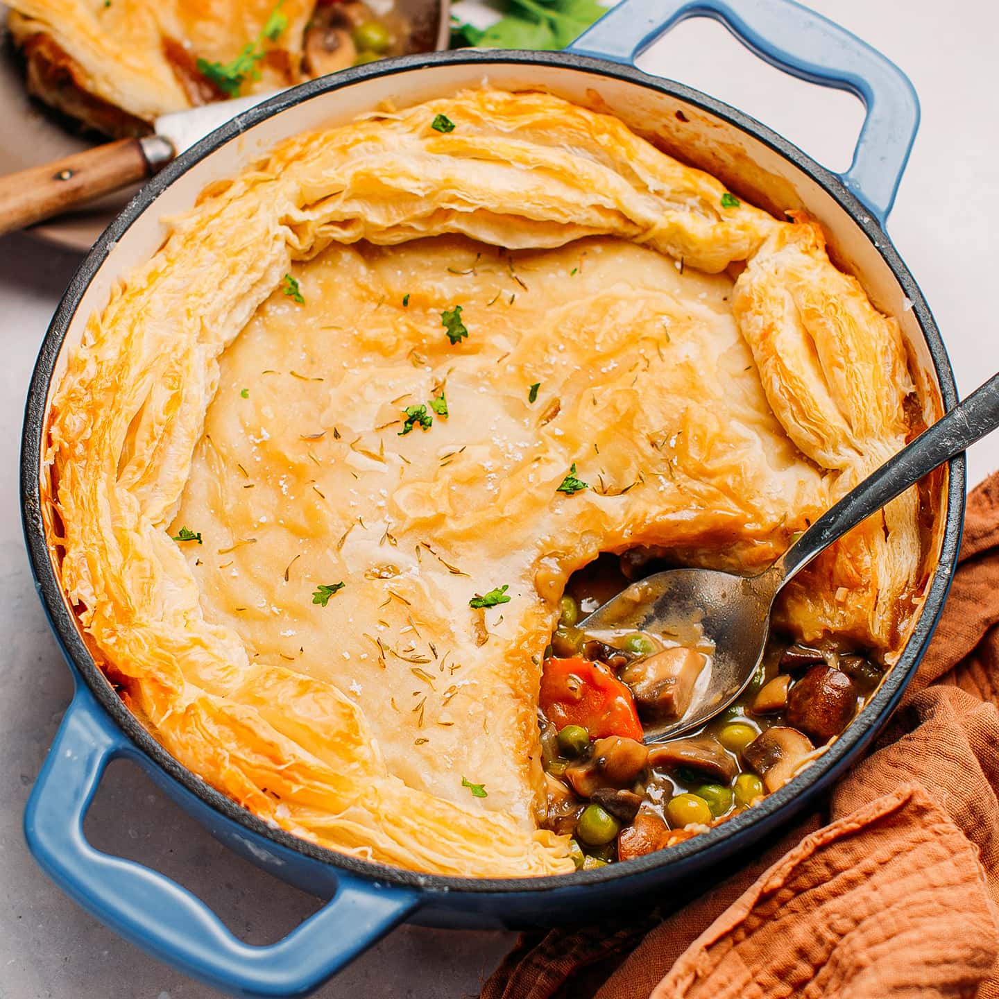 Vegan Mushroom Pot Pie - Full of Plants