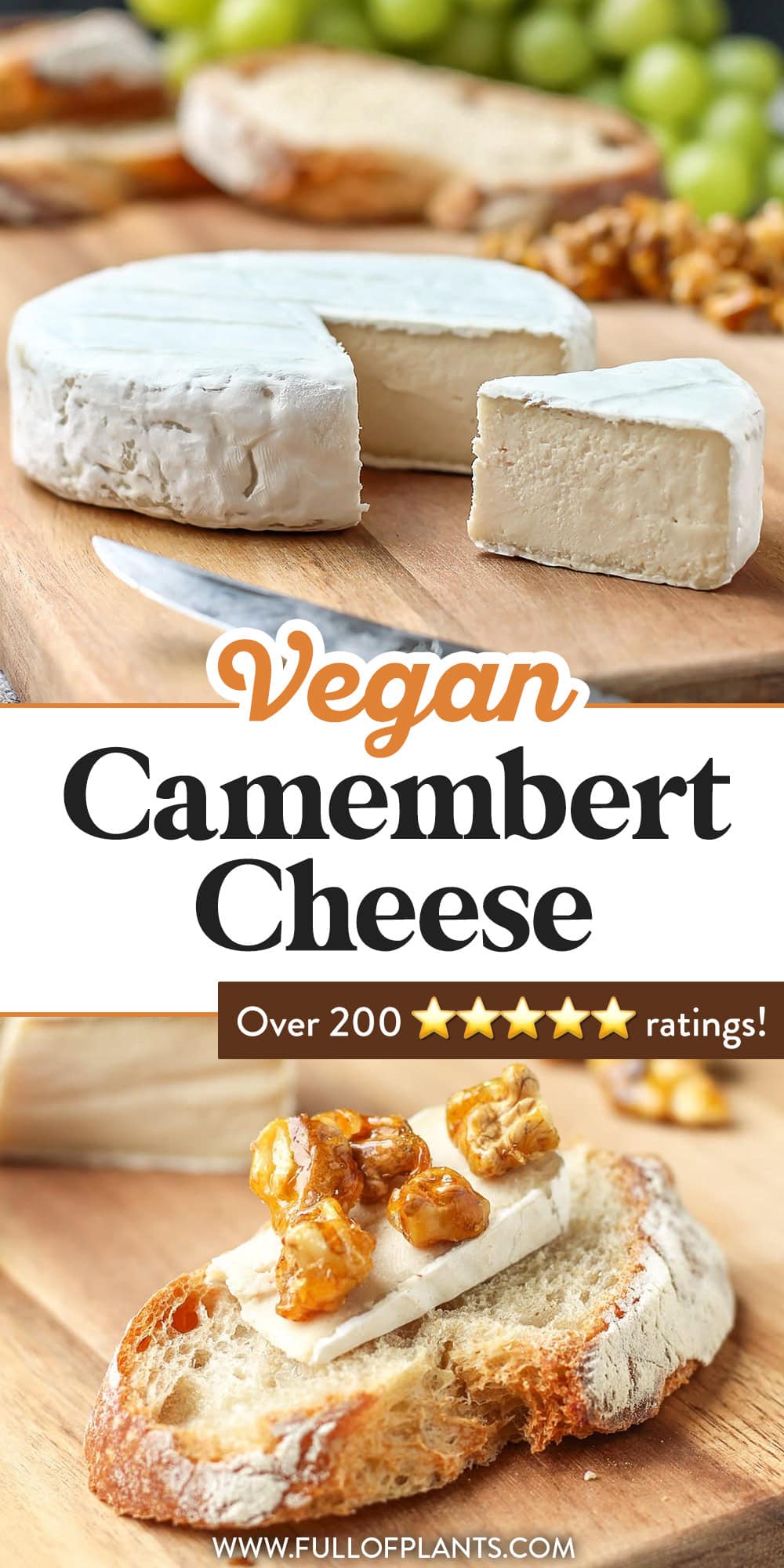 THE BEST VEGAN CHEESE - Sharp and creamy, it tastes just like real camembert! You will never believe it!
