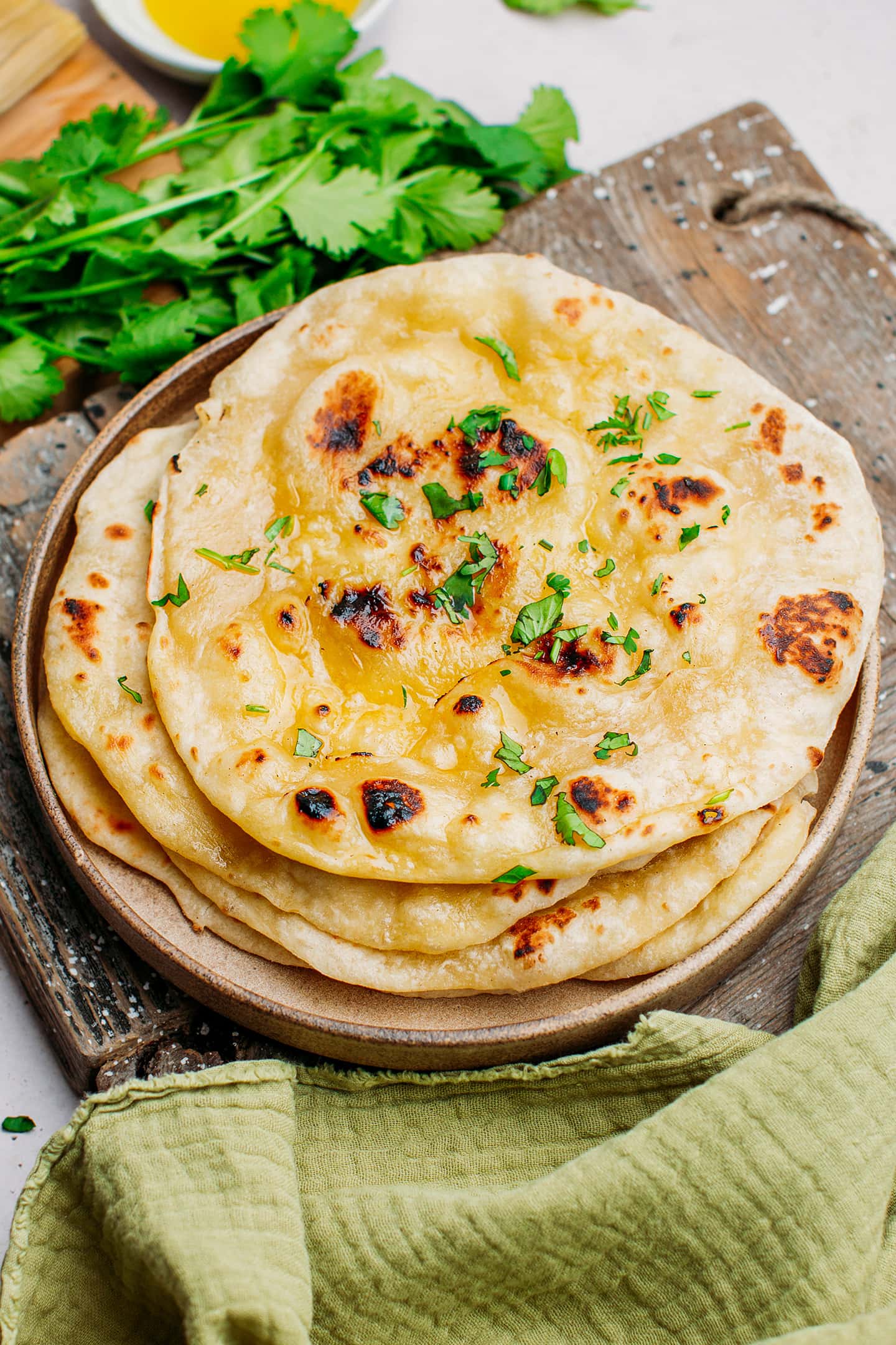 Homemade Naan Bread (Restaurant-Style!) - Full of Plants