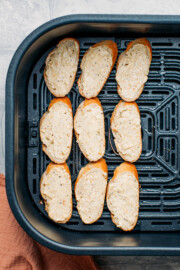 Crispy Air Fryer Garlic Bread - Full Of Plants