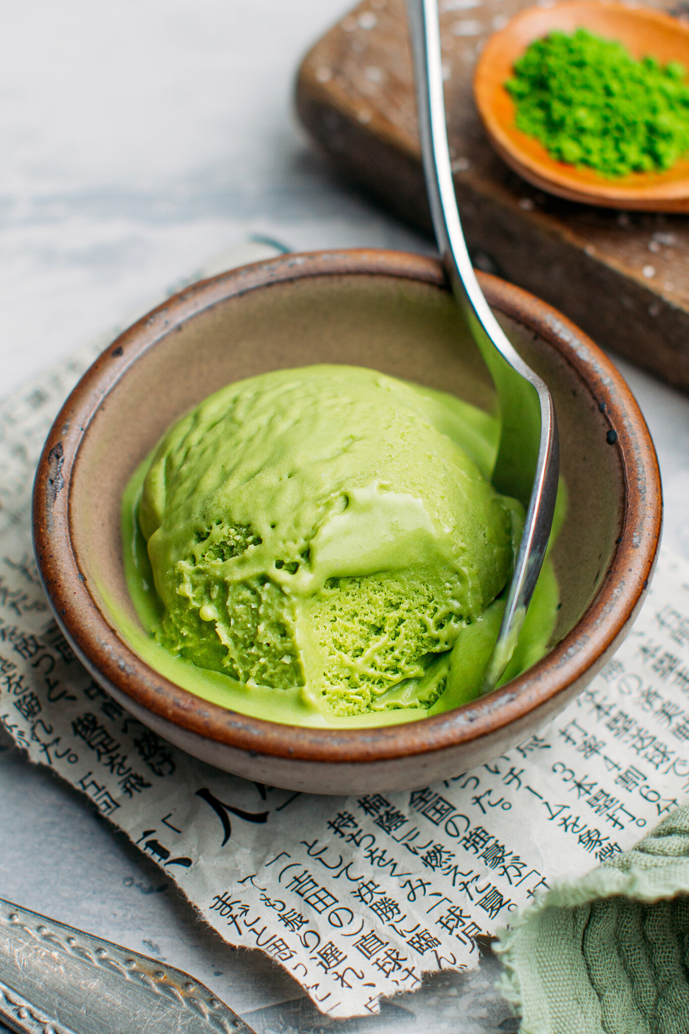 Vegan Matcha Ice Cream Full of Plants