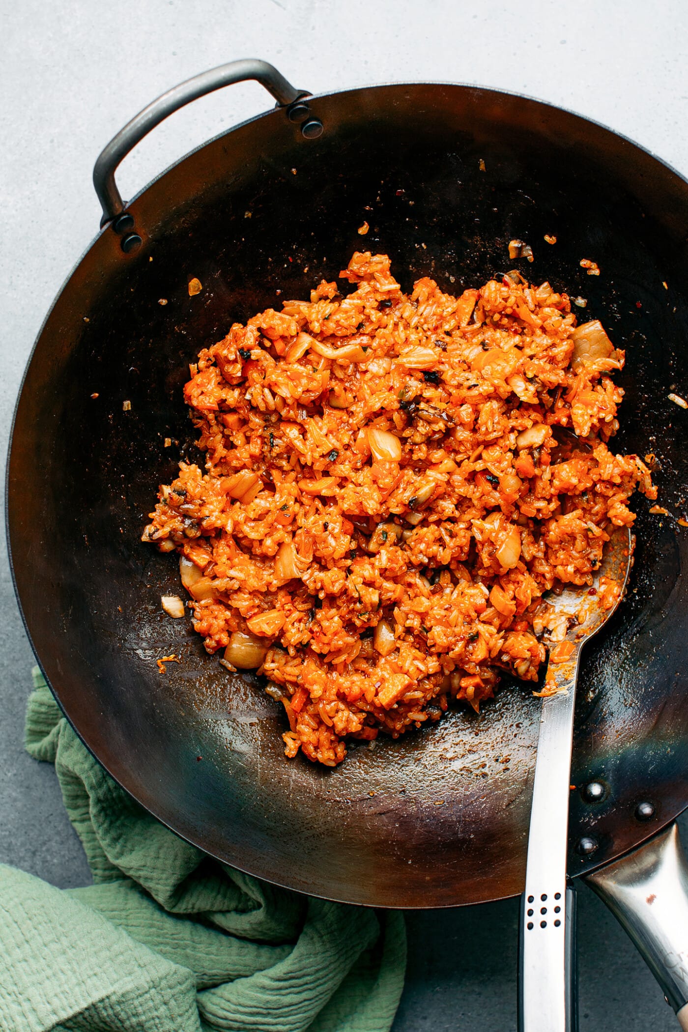 Kimchi Fried Rice - Full of Plants