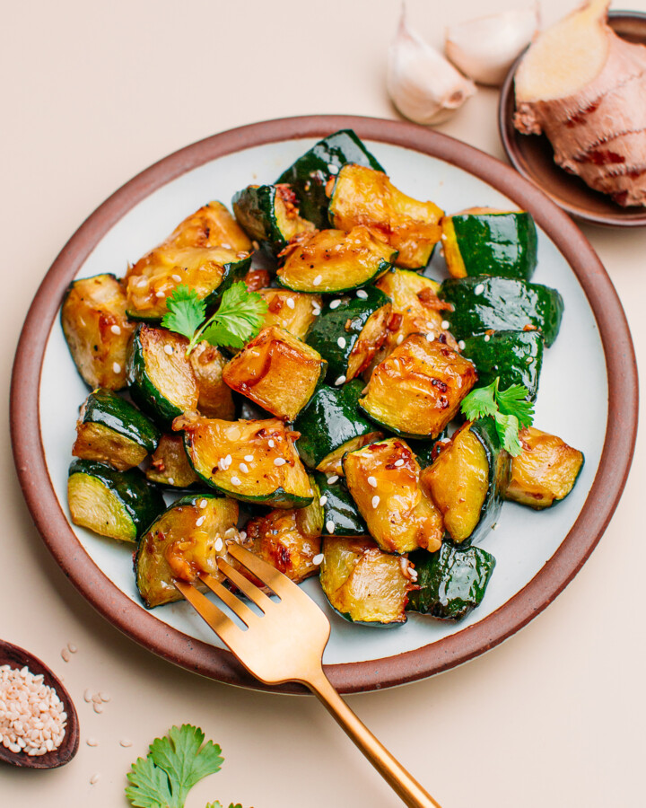 Marinated Air Fryer Zucchini