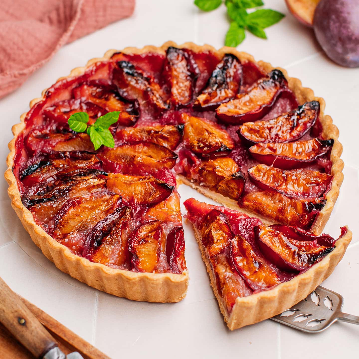Easy Plum Tart Full Of Plants