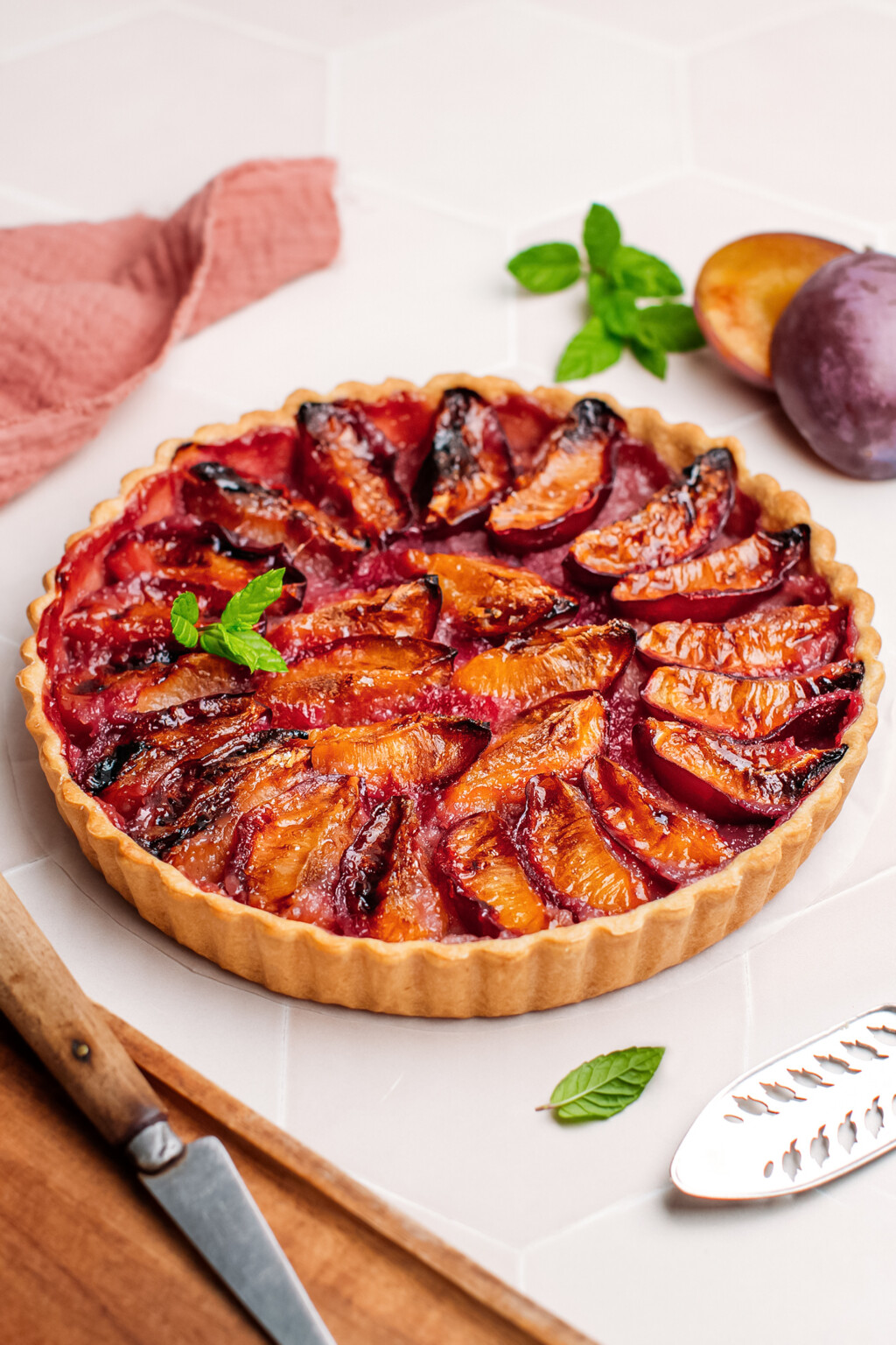 Easy Plum Tart Full Of Plants
