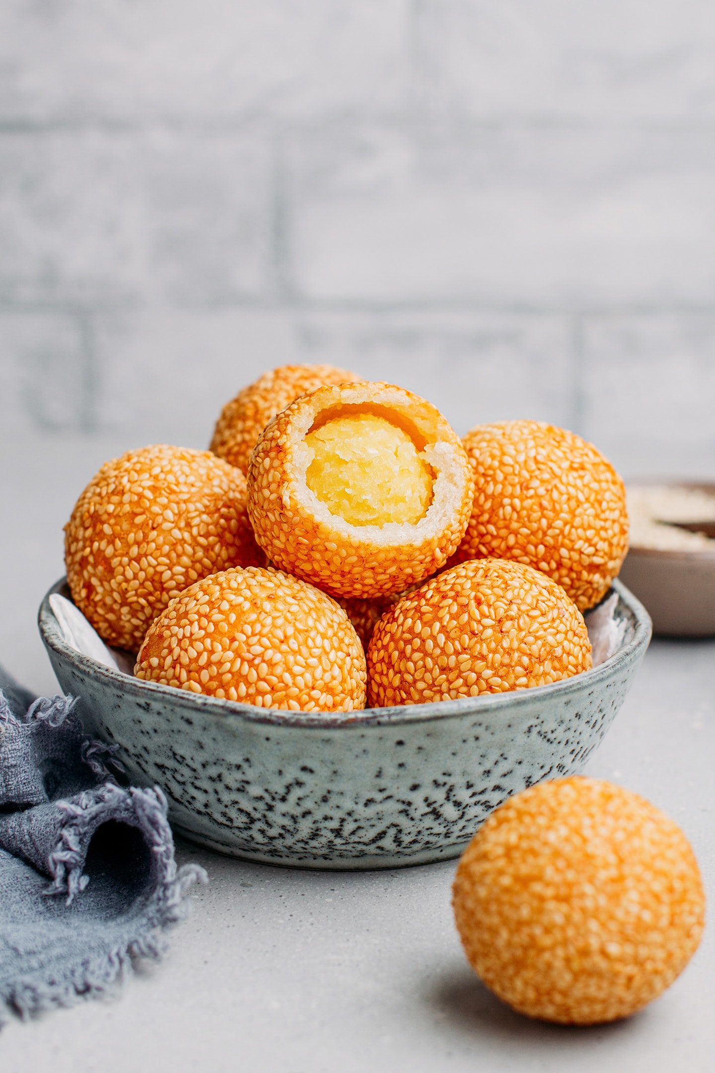 Banh Cam (Vietnamese Sesame Balls) - Full of Plants