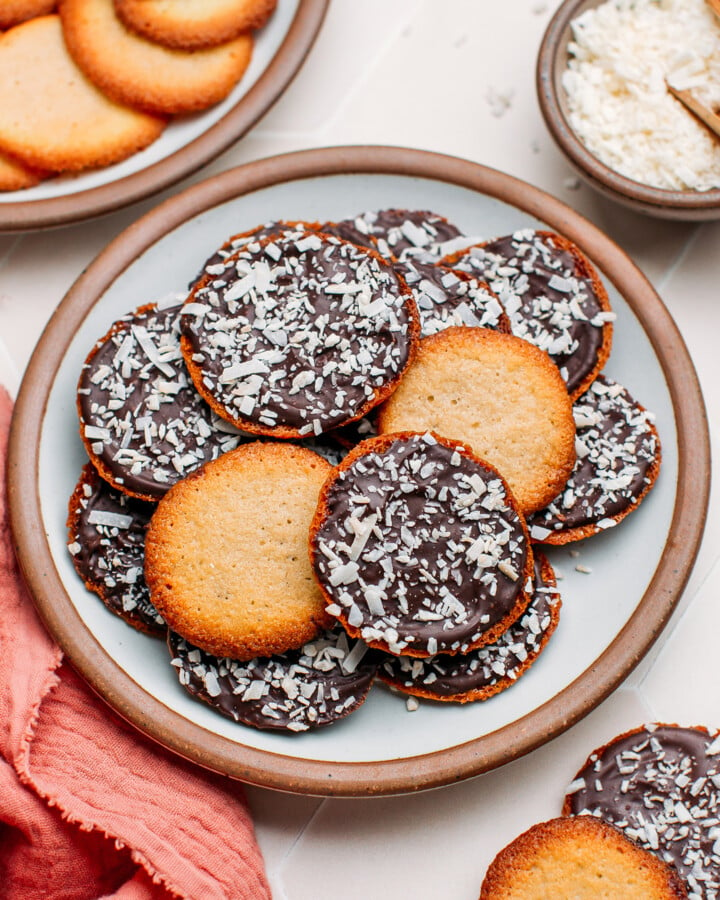 Chocolate Coconut Cookie Thins