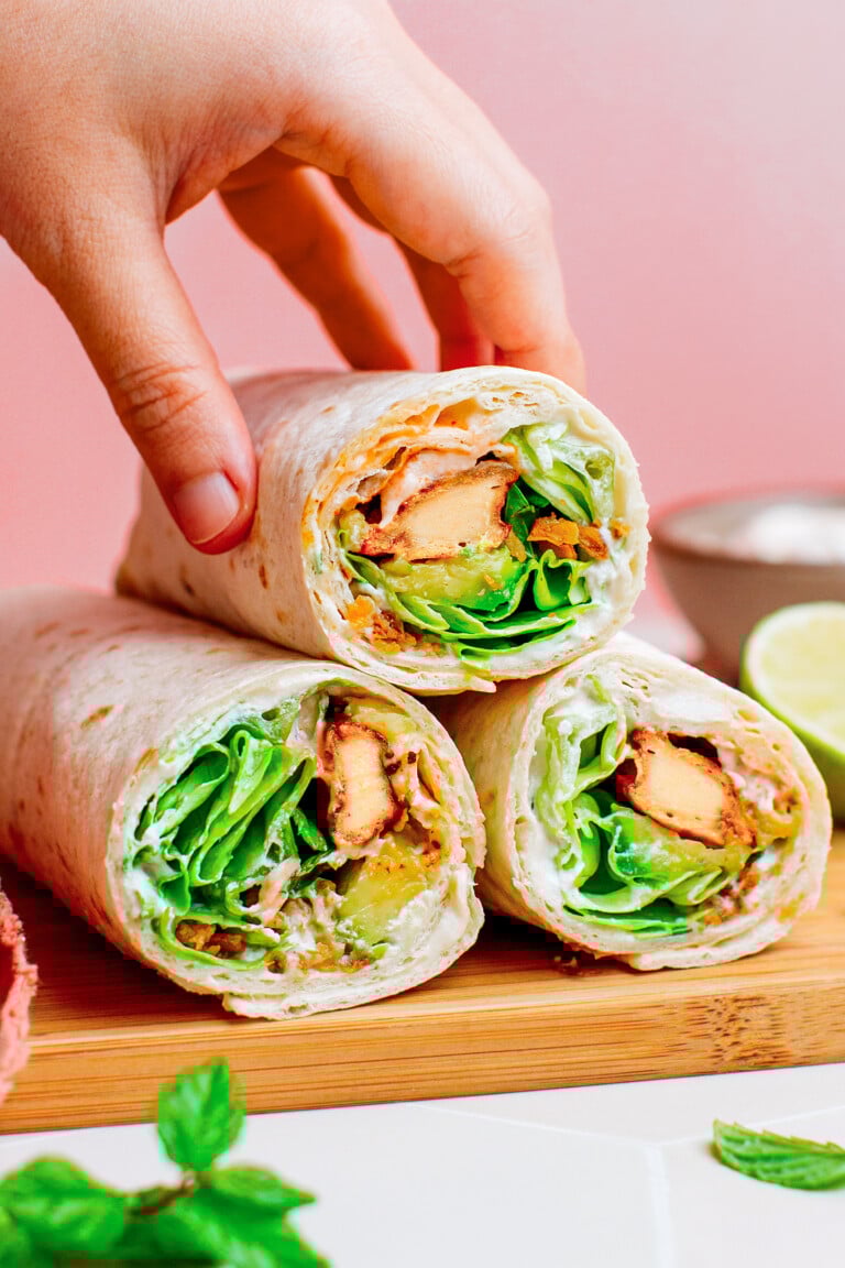 Vegan Chicken Wraps Full of Plants