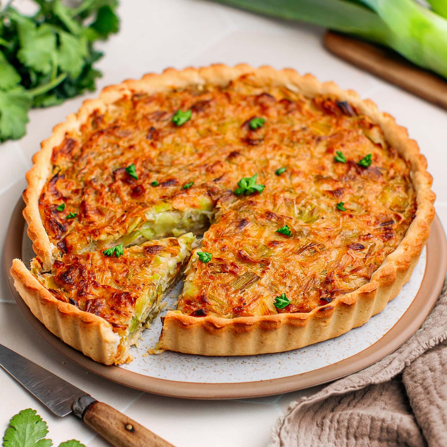 Vegan Leek Tart-image