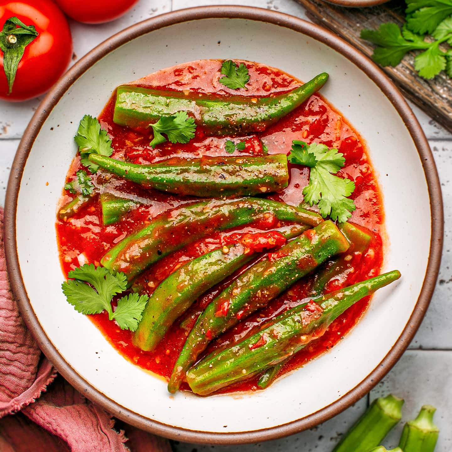 Okra in Sweet Tomato Sauce-image