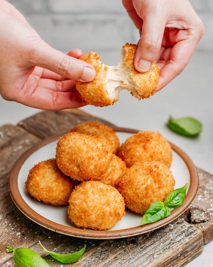 Vegan Fried Goat Cheese Balls