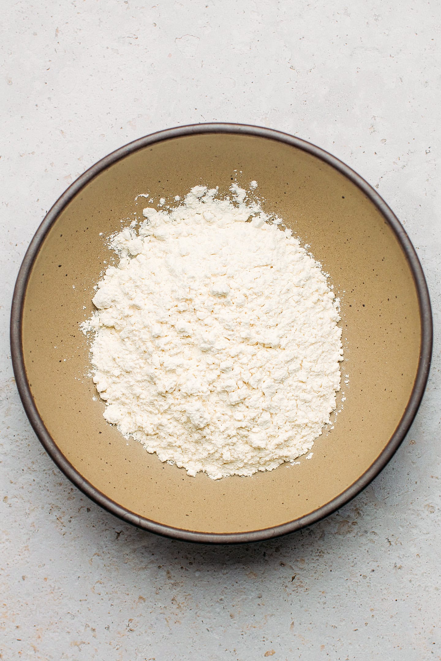 Bread flour in a bowl.