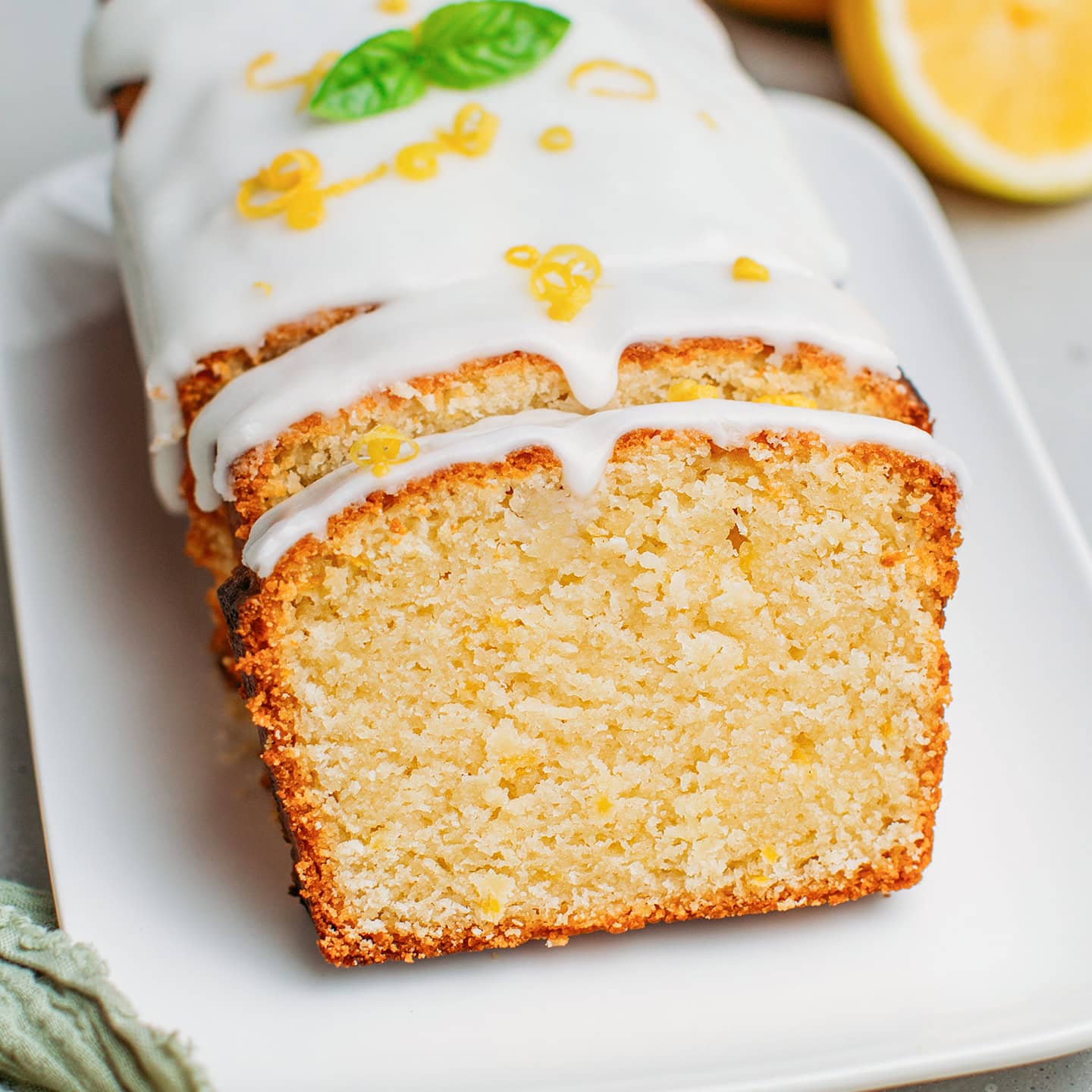 Vegan Lemon Pound Cake - Full of Plants