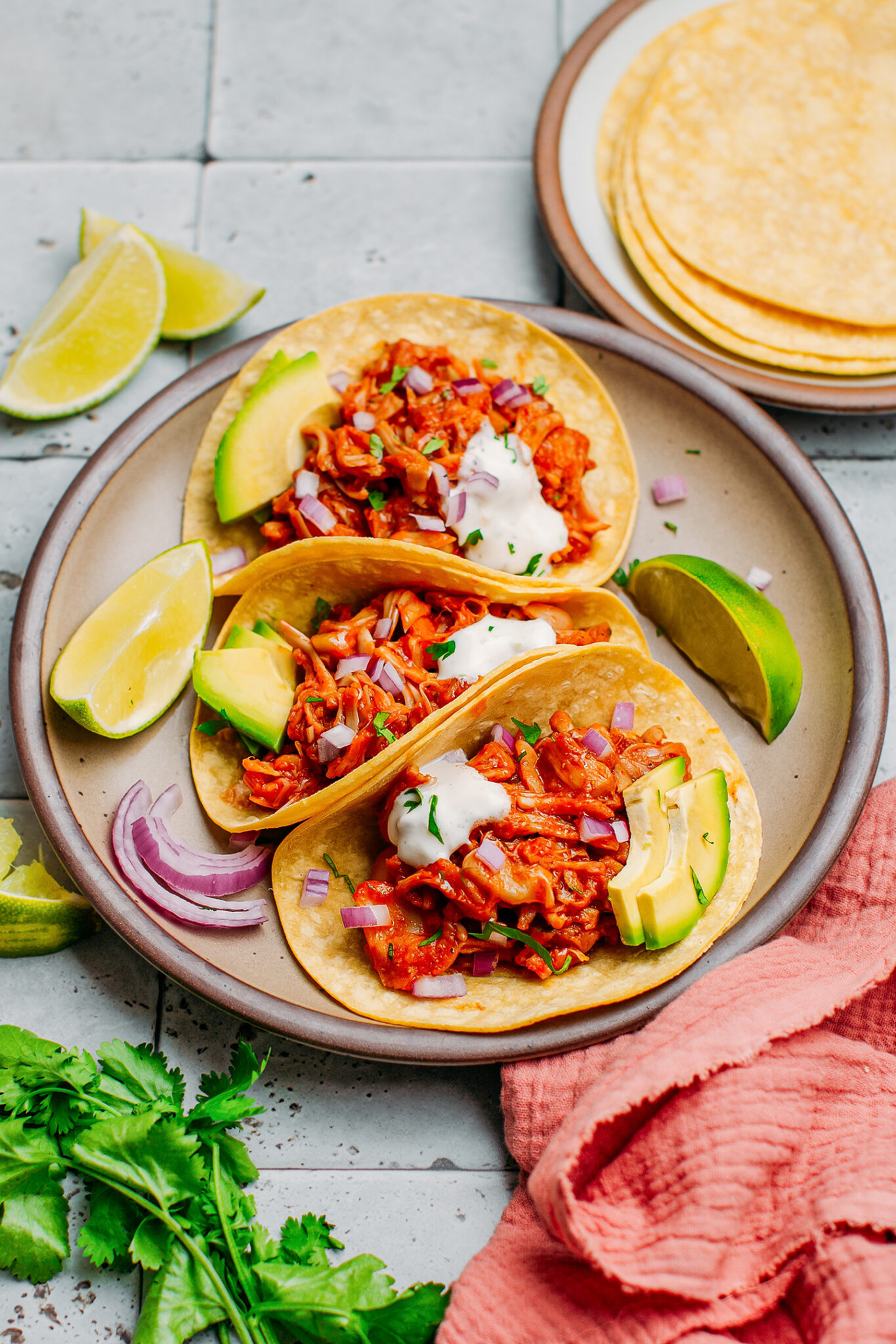 Vegan Pulled Jackfruit Tacos Full Of Plants