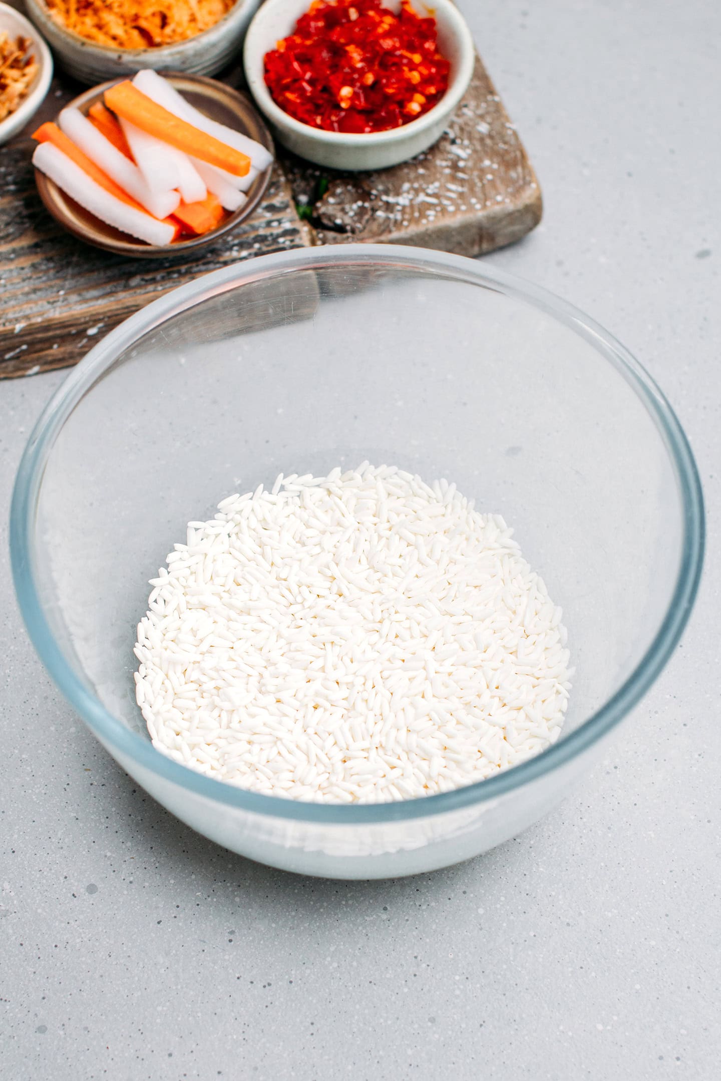 Sticky rice in a bowl.