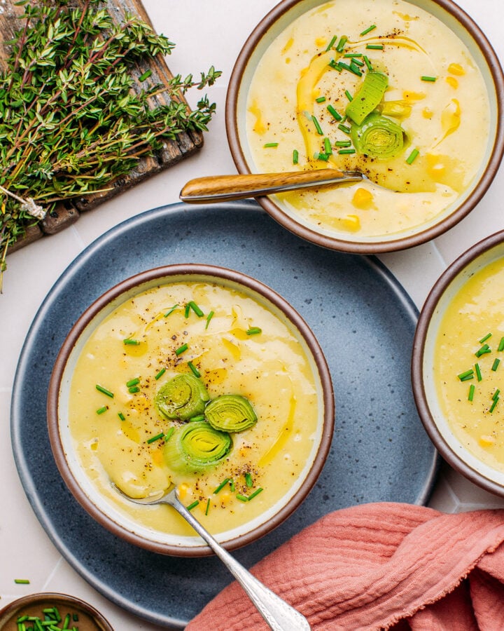 Vegan Potato Leek Soup