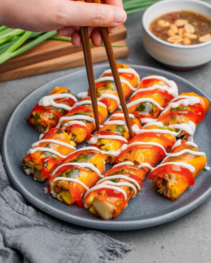 Vegan Bánh Tráng Cuốn (Rice Paper Rolls)