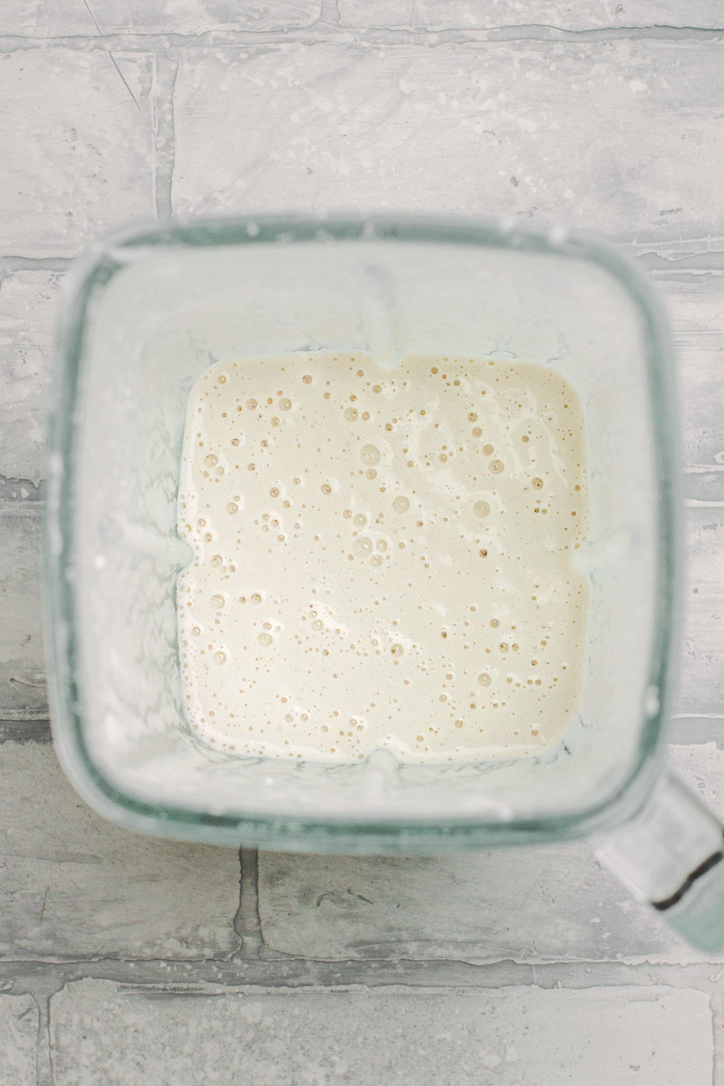 Ginger cream in a blender.