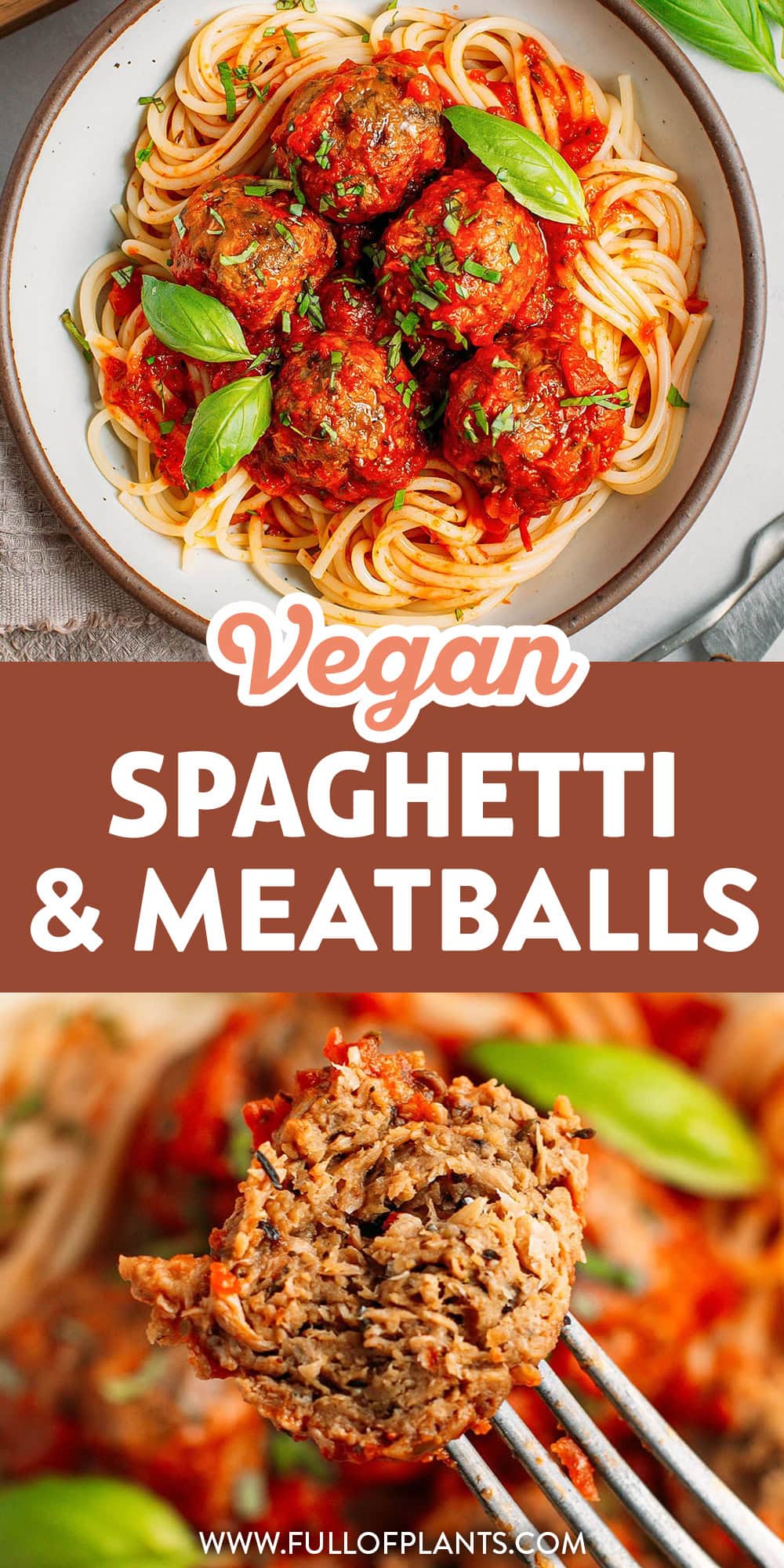 In this vegan twist on the Italian-American classic, hearty homemade meatballs seasoned with plenty of Italian herbs, garlic, and parsley are tossed in a rich, umami-packed tomato sauce and served over tender spaghetti! This vegan spaghetti and meatballs dish is as flavorful and comforting as the original!