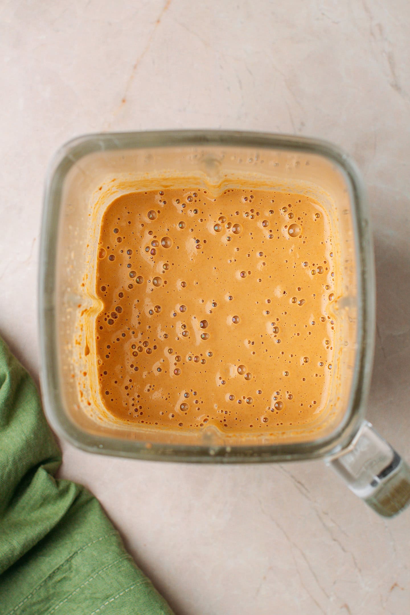 Blended roasted peanuts and water in a blender.