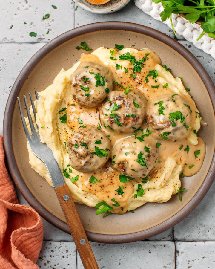 Vegan Swedish Meatballs