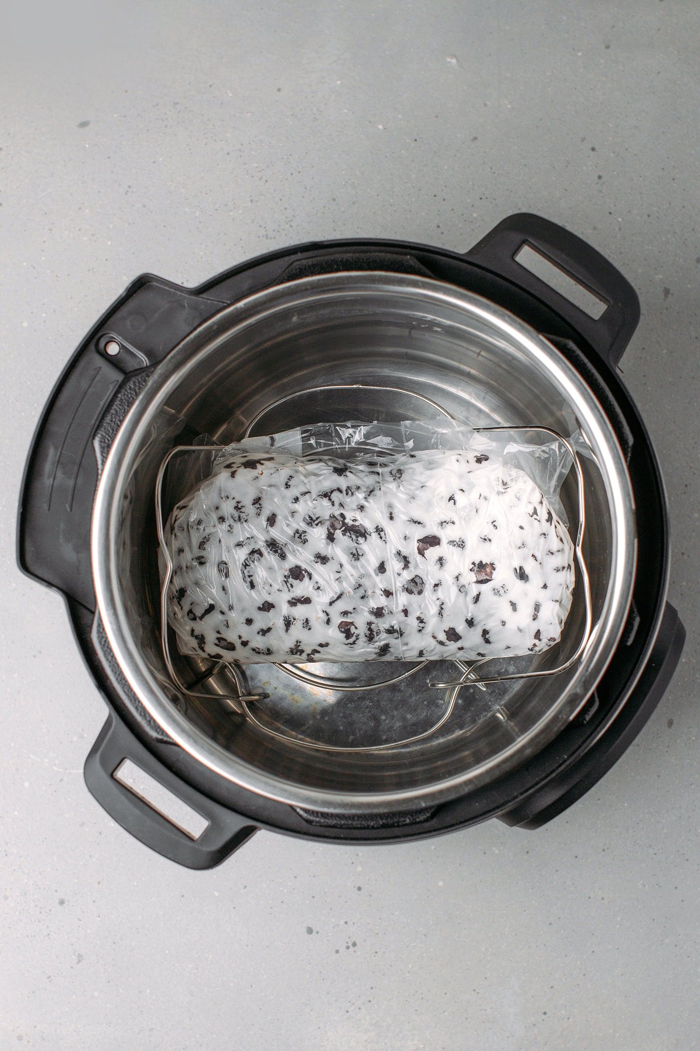 Black bean tempeh in an Instant Pot.