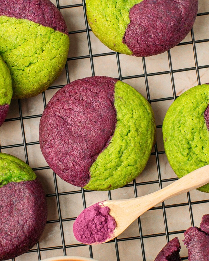 Ube Pandan Cookies (Soft & Chewy)
